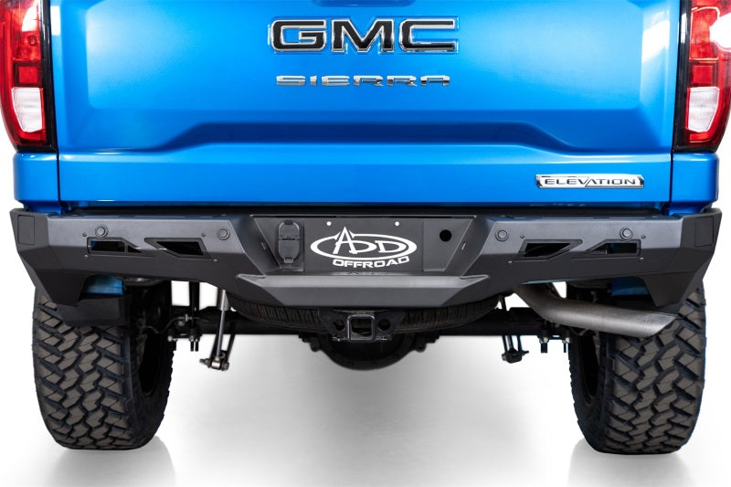 2020+ Chevy/GMC 1500 Black Label Rear Bumper - Heavy Duty Truck Bumper Replacement for Off-Road & Towing | Durable Steel Construction, Perfect for Trailering, Hauling & Adventure Use