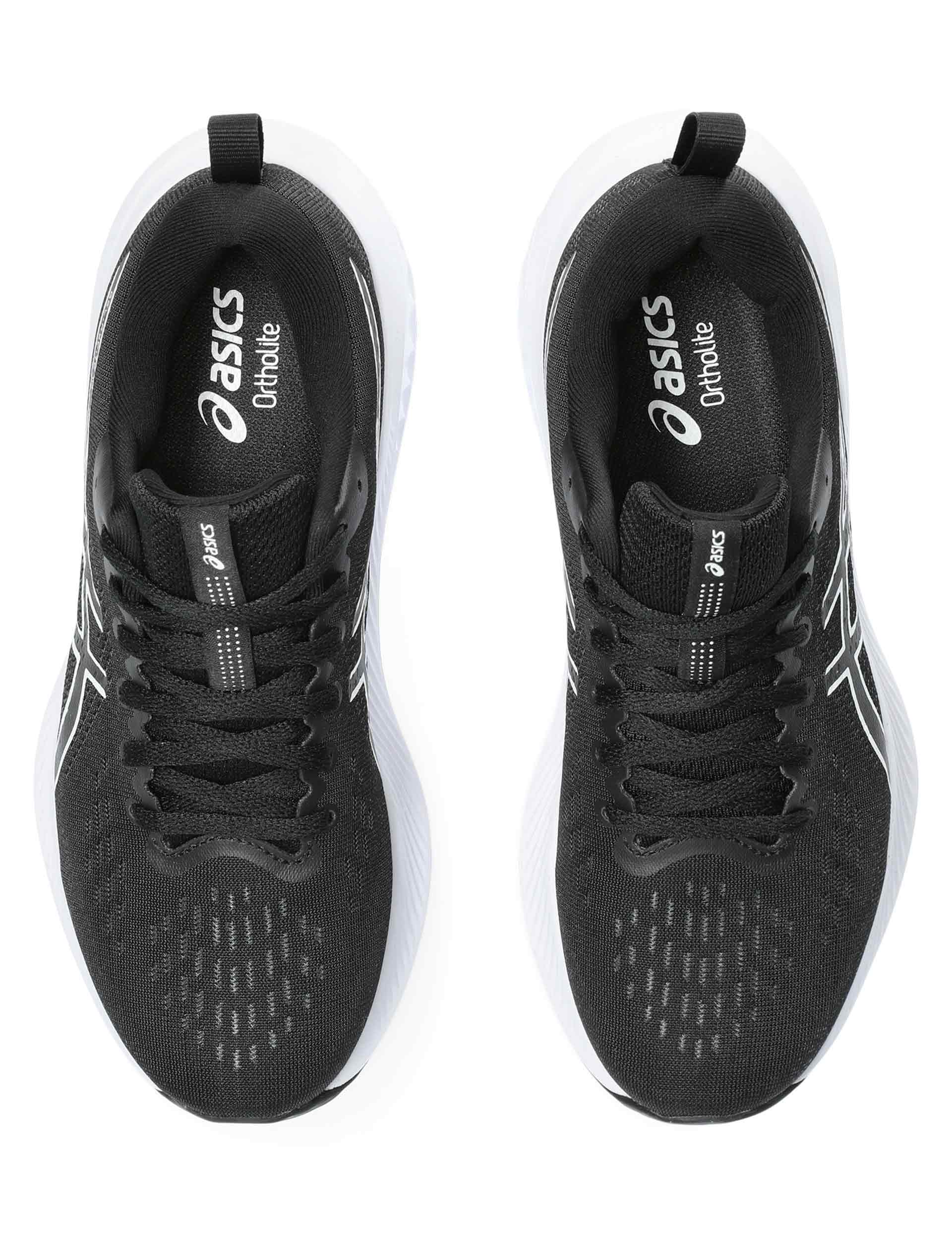 Gel Excite 10 Running Shoes - Black & White for Men & Women | Lightweight Cushioned Sneakers for Jogging, Gym Workouts & Daily Walking