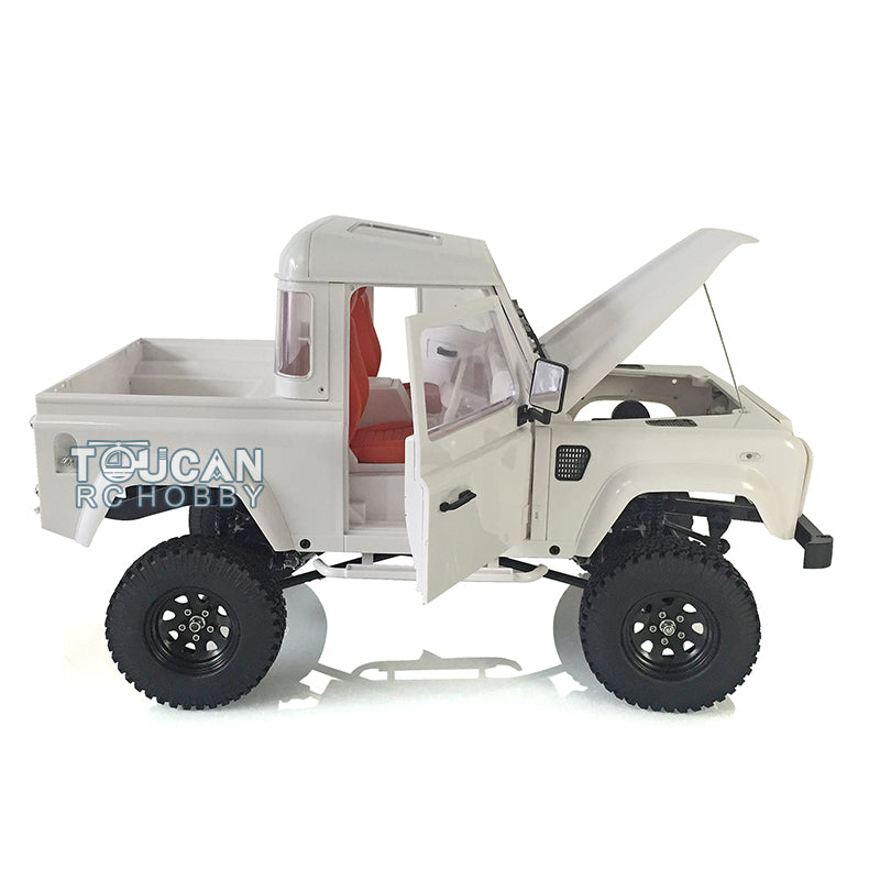 1/10 Scale D90 RC Rock Crawler Car - 4WD Off-Road Remote Control Truck with Metal Chassis, ESC, Servo Motor, LED Lights & Sound System - Perfect for Trail Crawling and Backyard Rock Climbing Adventures