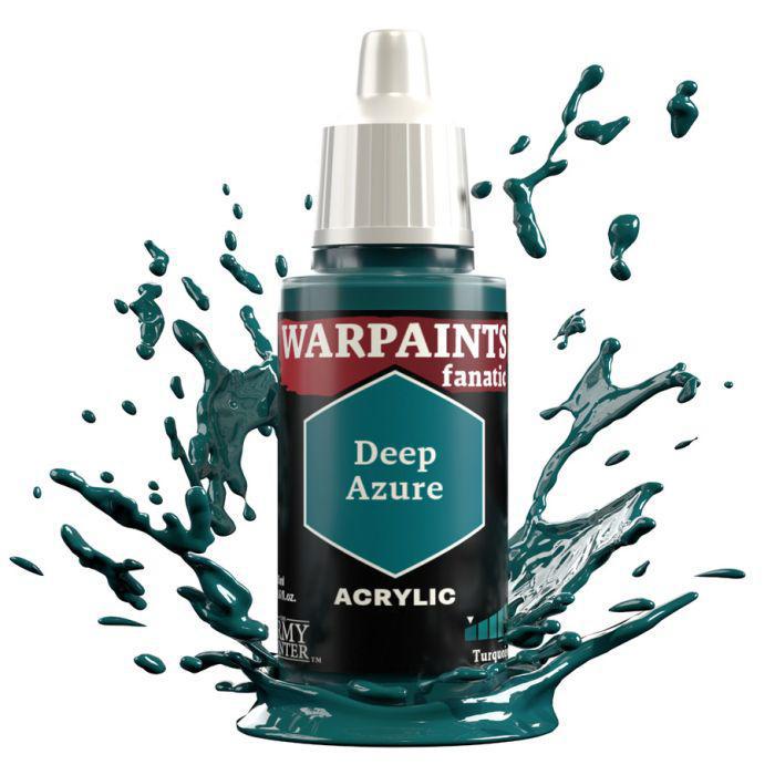 Army Painter Warpaints Fanatic Deep Azure - Premium Miniature Paint for Wargaming & Tabletop RPGs - Perfect for Warhammer, D&D, and Model Painting