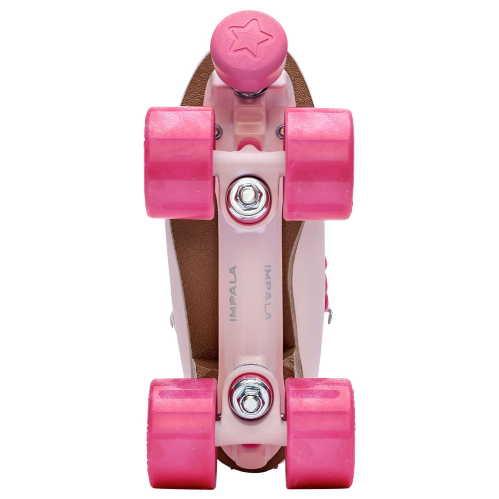 Impala Samira Vegan Roller Skates for Women - Pink Quad Skates for Outdoor & Indoor Skating, Rink, Fitness & Fun