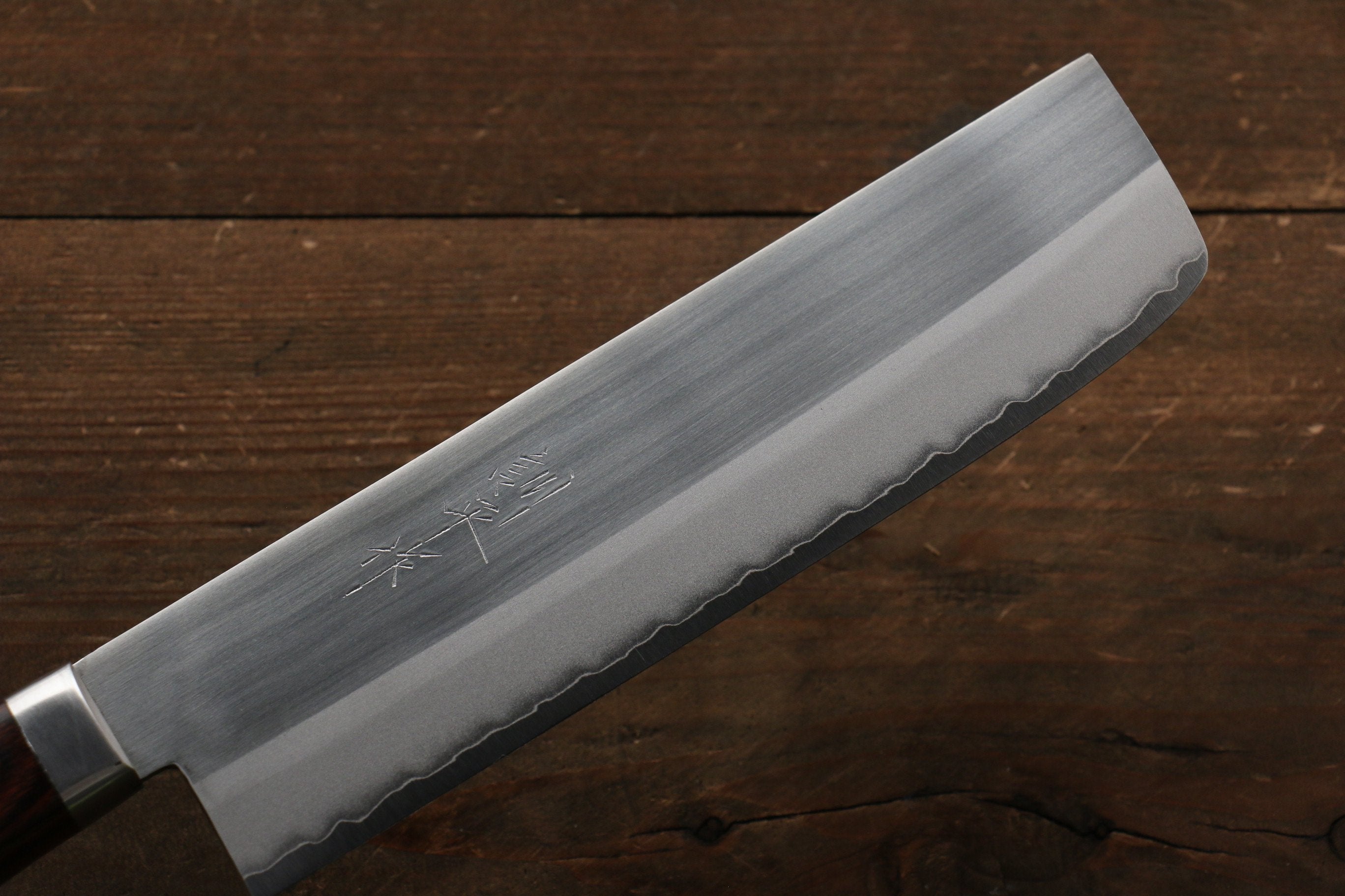 Premium Kunihira VG1 Migaki Finished Usuba Knife 165mm - Japanese Professional Vegetable Knife with Mahogany Handle - Ideal for Slicing, Dicing & Precision Vegetable Prep in Professional Kitchens & Home Cooking