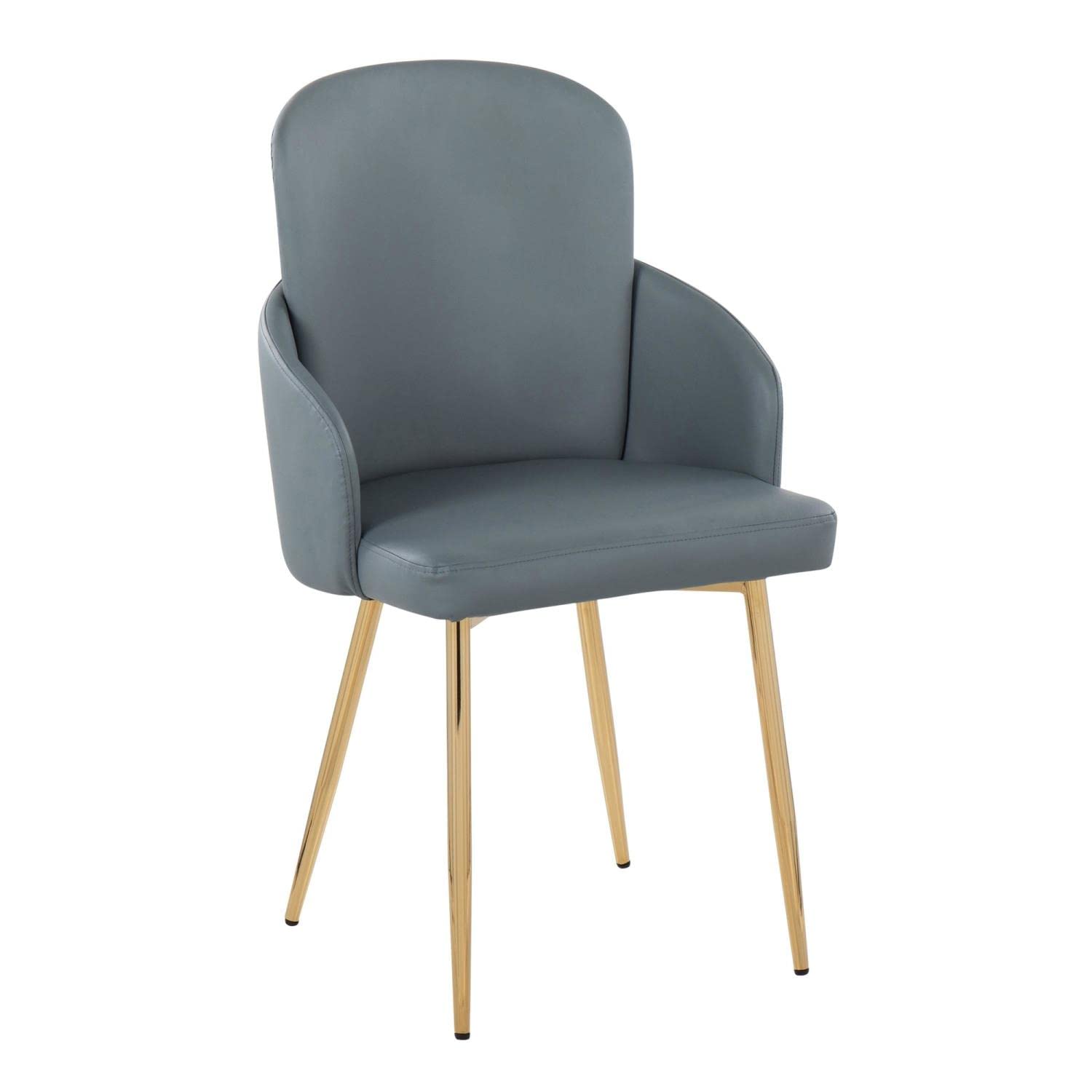 LumiSource Dahlia Upholstered Dining Chairs Set of 2 - Modern Kitchen Chairs for Dining Table - Perfect for Home, Restaurant, and Office Use