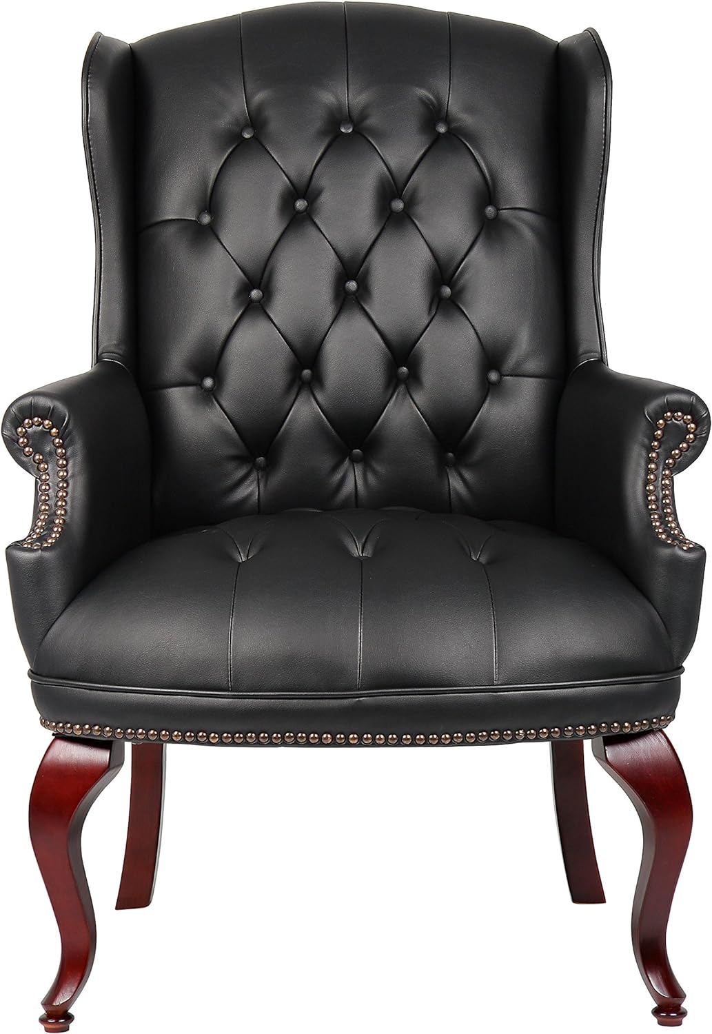 Boss Traditional Queen Anne Style Chair [B809] - Elegant Wooden Dining Chair for Home, Office, and Formal Events