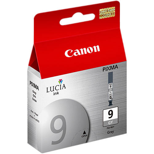 Canon LUCIA PGI 9 Gray Ink Tank - High-Quality Printer Ink Cartridge for Canon PRO-1000, PRO-2000 | Perfect for Photo Printing, Graphic Design & Professional Artwork
