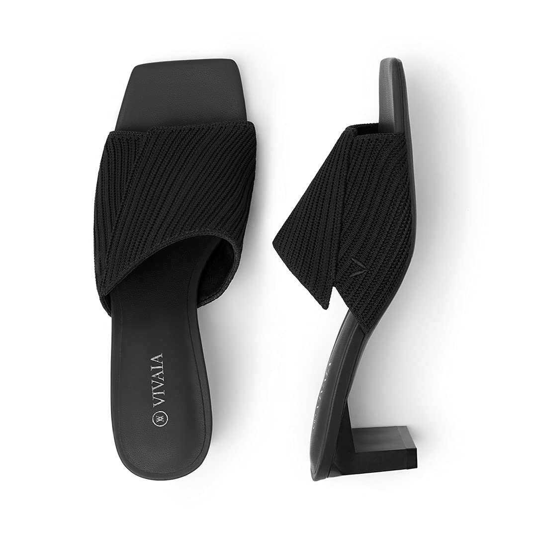 VIVAIA Jade Women's Chunky Heel Mules - 1.97