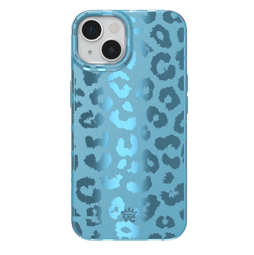 Premium Blue Sapphire Leopard Print iPhone Case - Stylish & Protective Phone Cover for iPhone [Models] - Perfect for Fashion, Travel & Everyday Use