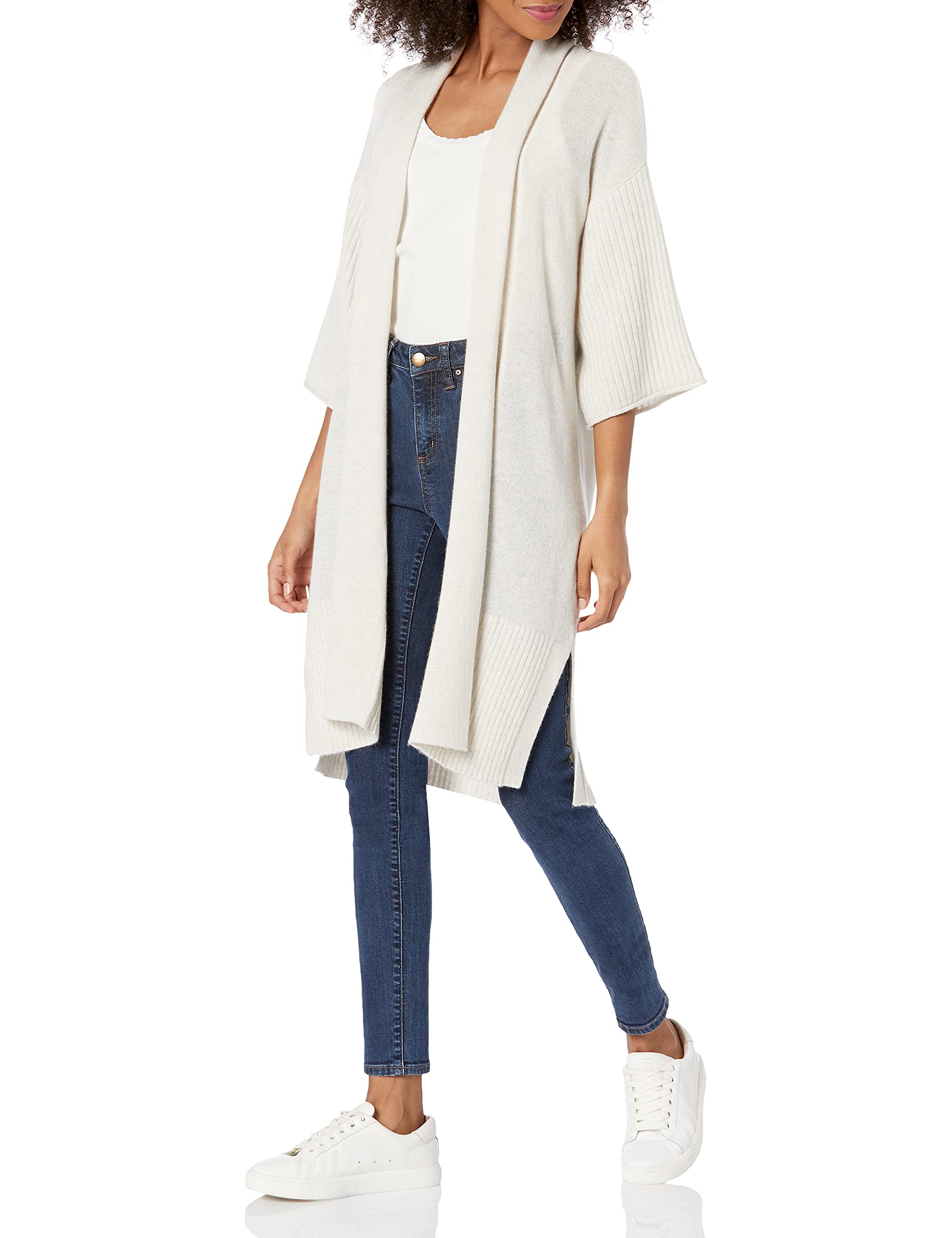 Club Monaco Women's Cashmere Beach Cardigan - Soft & Cozy Knit Sweater for Fall & Winter | Perfect for Casual Outfits, Office Wear & Weekend Getaways