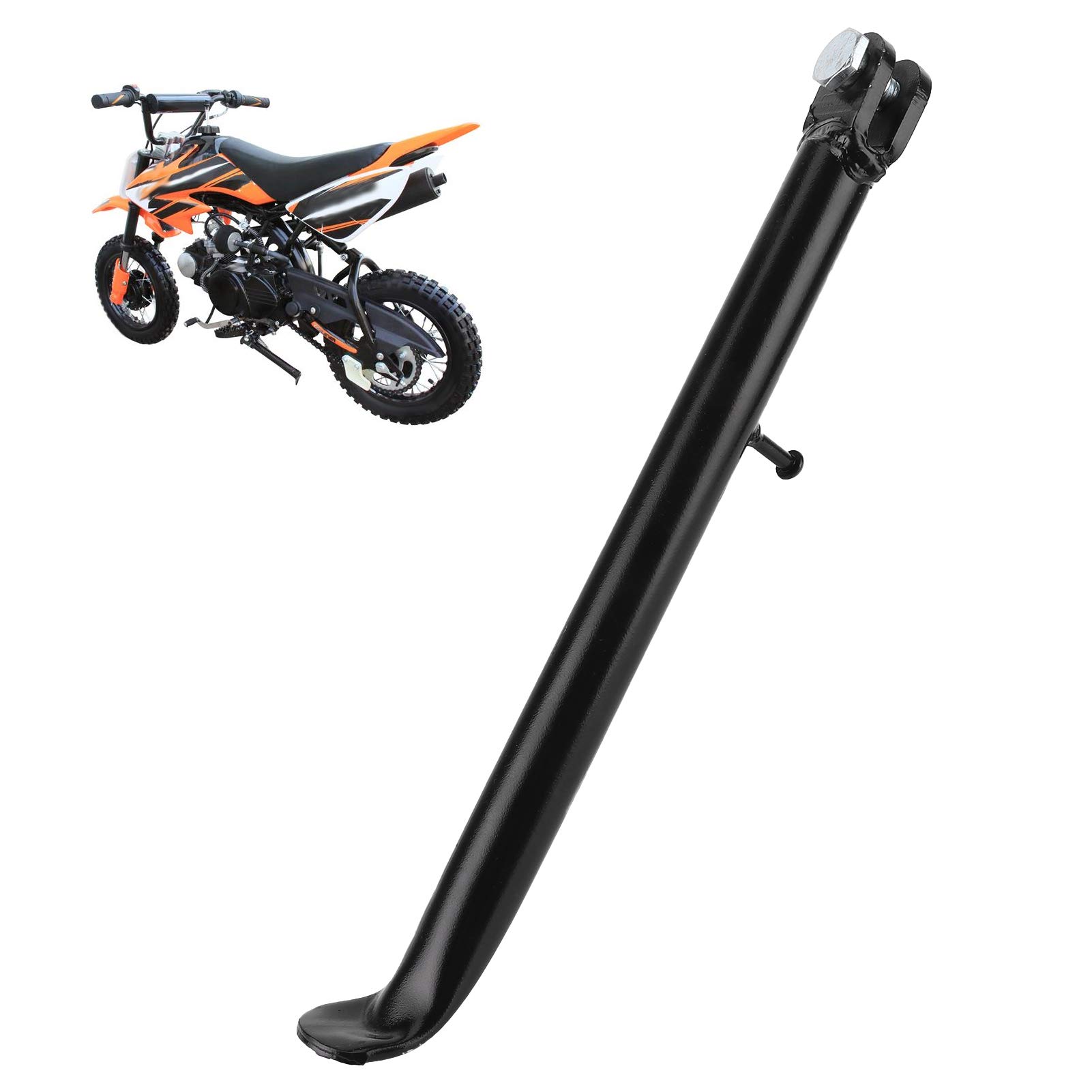Akozon 12-Inch Dirt Bike Kick Stand with Spring - Universal Fit for SDG, SSR, Taotao, Coolster 70/90/110/125cc & KL10 Pit Bikes - Perfect for Off-Road, Trail Riding & Motocross Maintenance