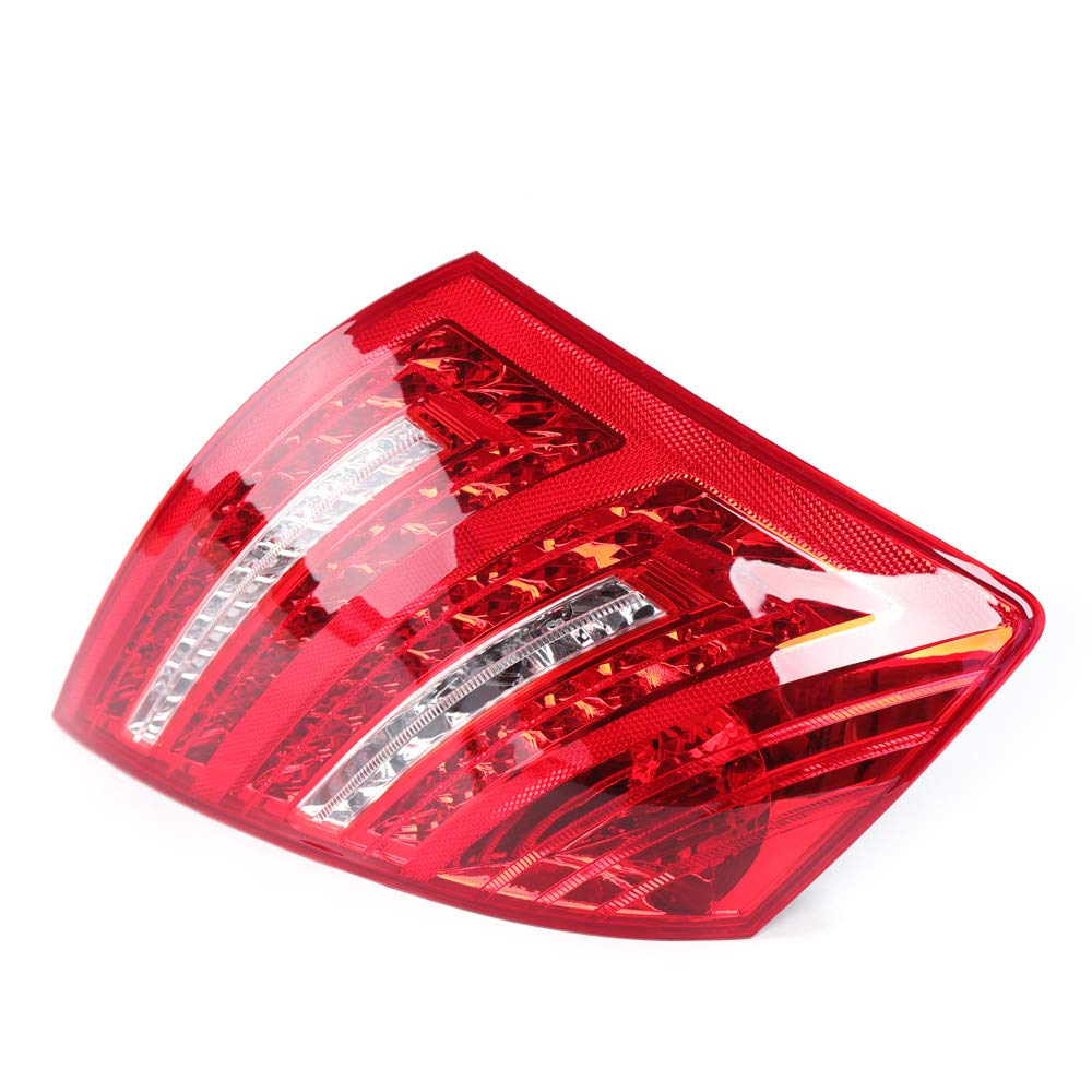 Mercedes Benz S600 W221 LED Tail Lights - Red Clear Stop Brake Lamp Assembly (Driver Side Left) 2007-2009 | Durable Replacement for Enhanced Visibility & Safety | Perfect for Night Driving & Custom Car Upgrades