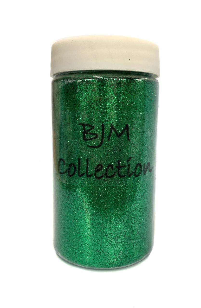 100 Grams Fine Green Glitter Powder for Crafts, DIY Projects, Nail Art, Scrapbooking - Emerald Shine - Perfect for Party Decorations, Slime Making, and Resin Art