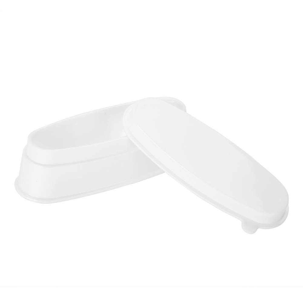 Portable White Nail Dip Powder Tray - Professional Manicure Mold Container for Nail Art & Dipping Powder Application | Perfect for Salon, Home Use & Travel Nail Care Kit