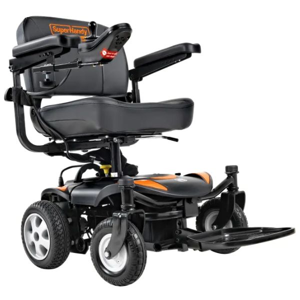 SuperHandy GoRide CRZ Portable Power Wheelchair - Lightweight Electric Mobility Scooter for Adults & Seniors - Foldable Travel Wheelchair for Indoor/Outdoor Use - Perfect for Shopping, Airports & Home Mobility