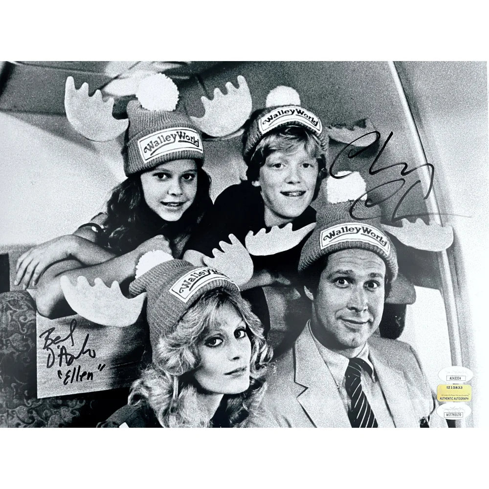 Chevy Chase & Beverly D'Angelo Autographed Vacation Movie 11x14 Photo - Walley World Scene - JSA Certified - Perfect for Movie Memorabilia Collections & Christmas Vacation Fan Gifts