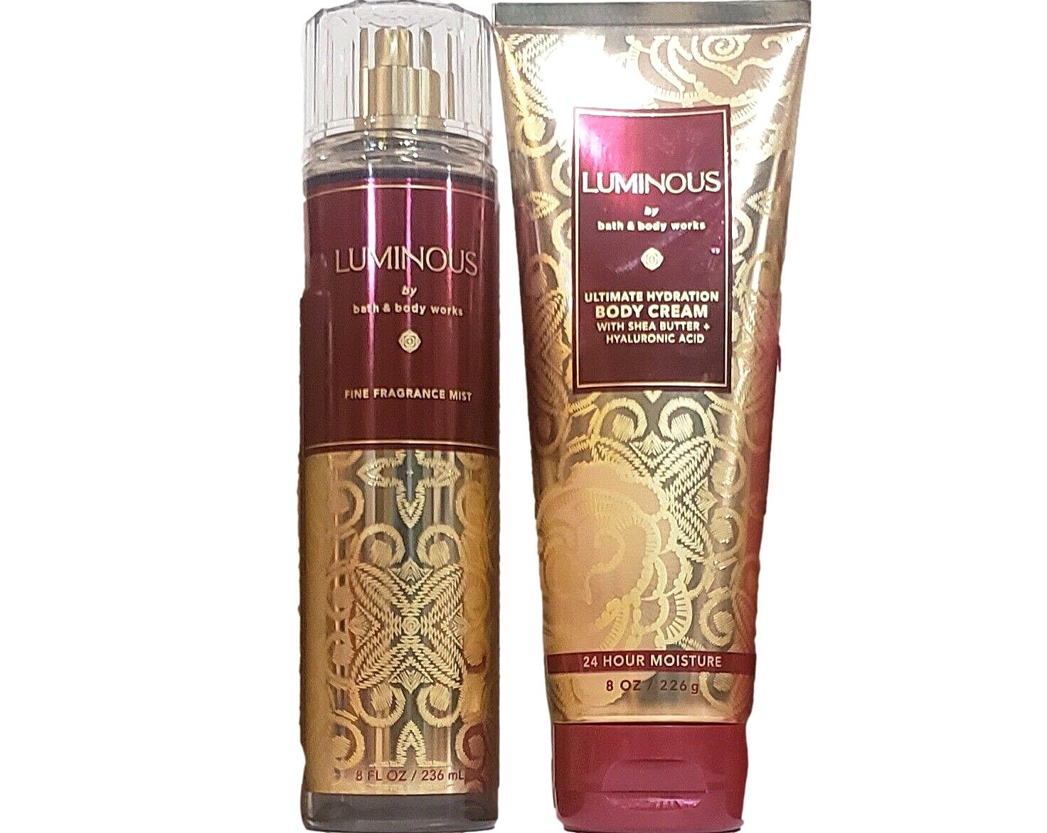 Bath & Body Works Fragrance Gift Set - Luminous Body Mist & Cream for Women | Perfect for Gifts, Self-Care & Daily Moisturizing