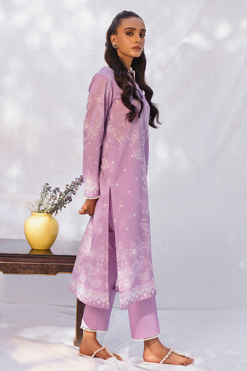 LAVENDULA GLAM 2-Piece Printed Lawn Suit Set | Floral Design Women's Outfit | Perfect for Summer Parties & Casual Wear