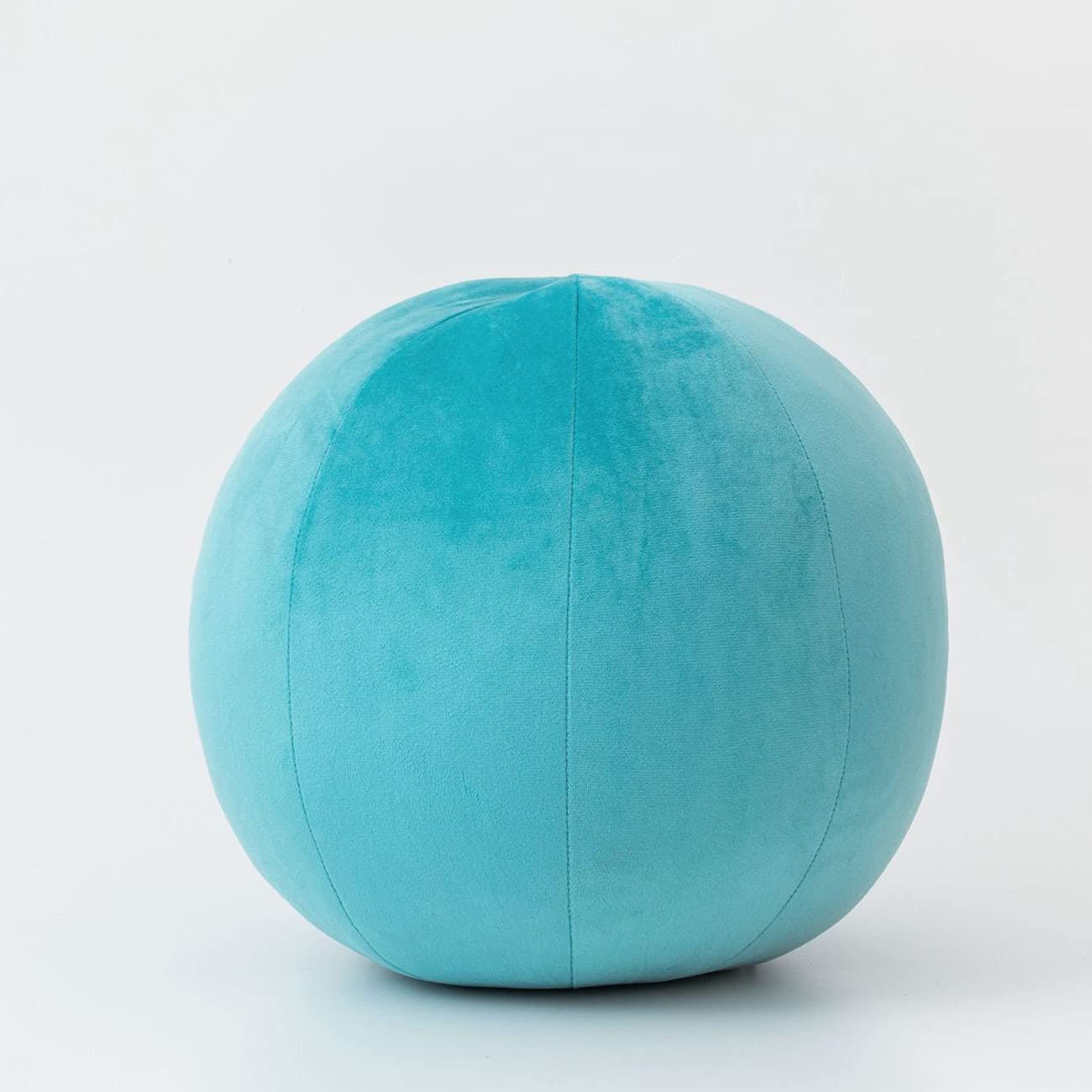 Wadser Plush Round Decorative Throw Pillow - 11.8 Inch Soft Ball Pillow for Sofa, Couch & Chair Support - Turquoise Accent Pillow for Living Room, Bedroom & Nursery Decor