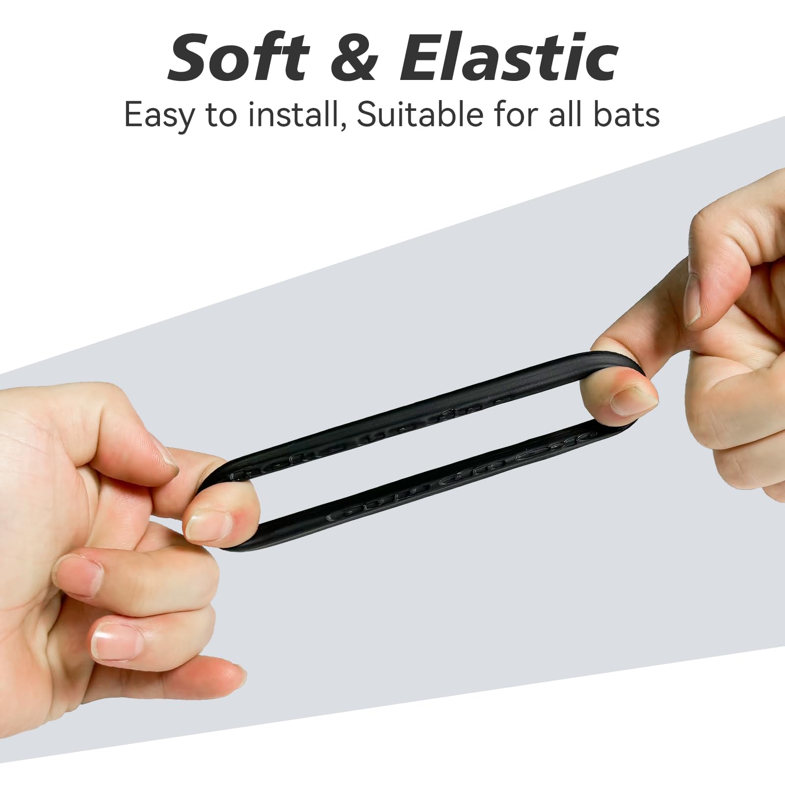 5-Pack Baseball Bat Grip Choke Up Rings - Non-Slip Batting Accessories for Baseball, Softball, Teeball & Tball - Improve Swing Control & Comfort - Perfect for Training, Games & Practice Sessions