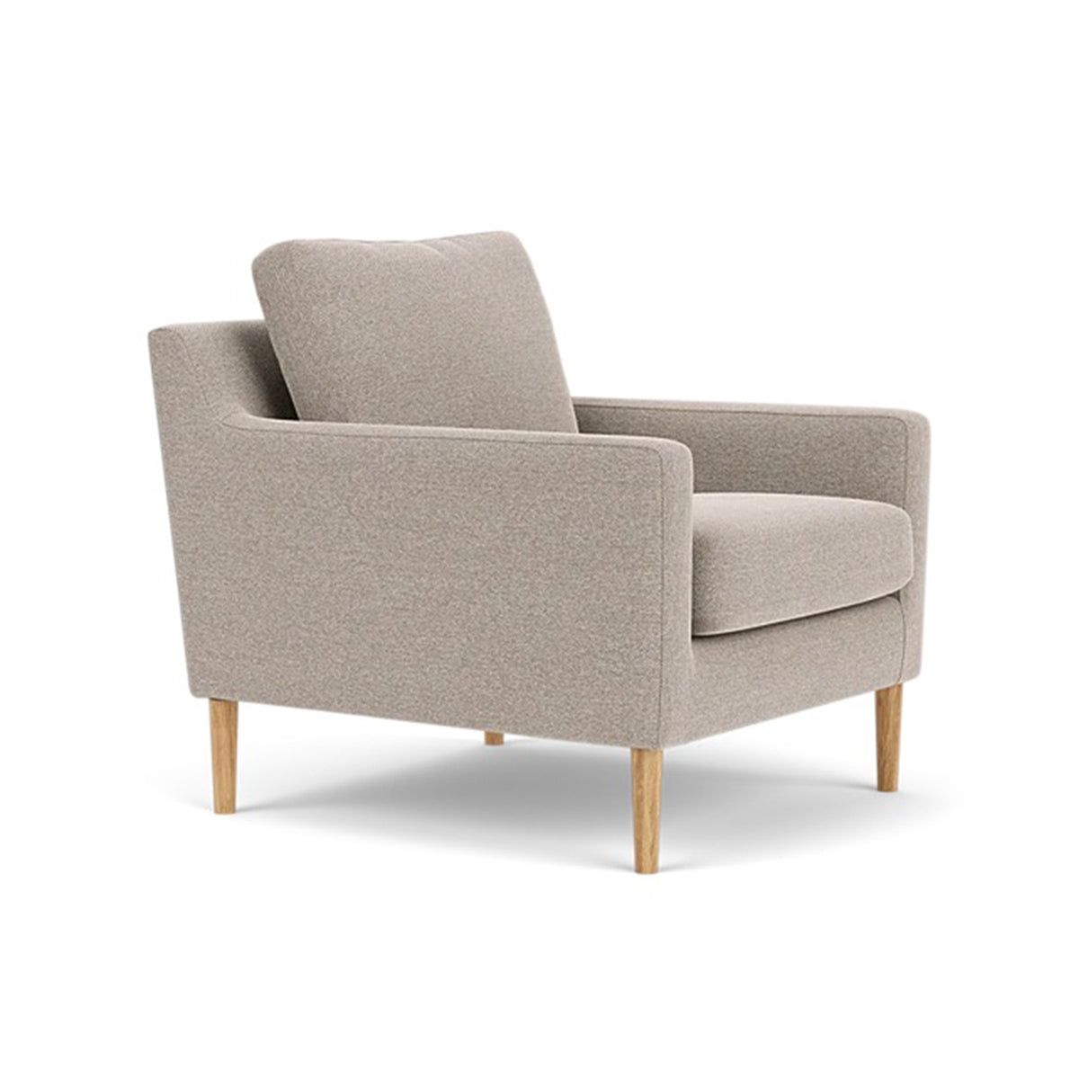Astha Fabric Armchair - Modern Upholstered Accent Chair for Living Room, Bedroom & Office - Comfortable Lounge Chair with Soft Fabric & Sturdy Frame