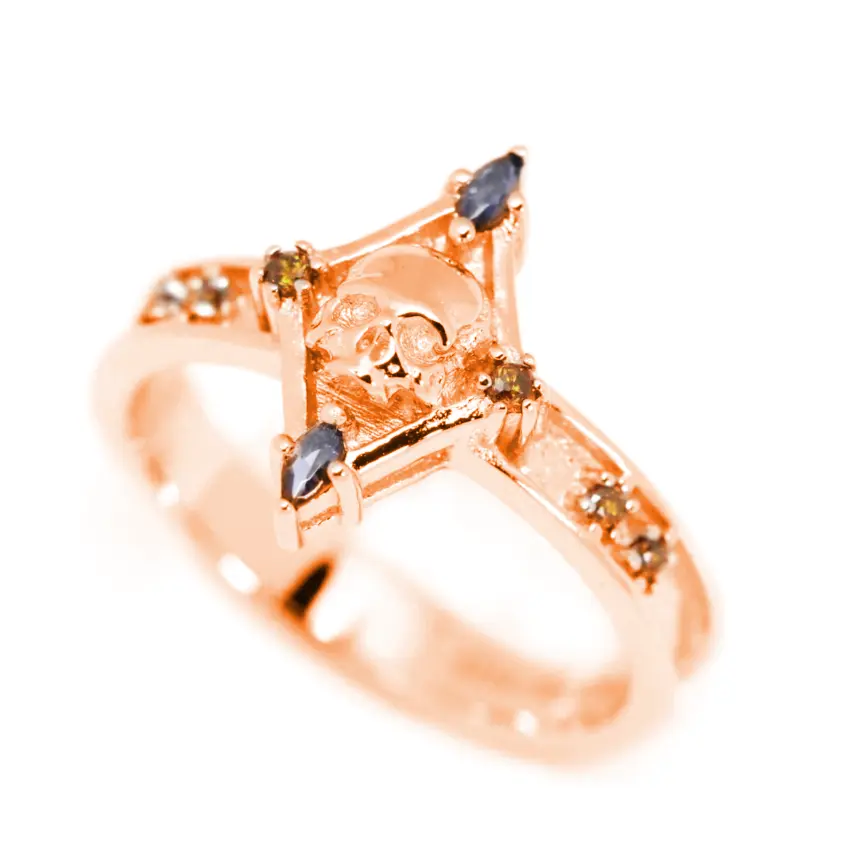 Gothic Necromancer Unisex Ring for Men & Women - Dark Fantasy Jewelry for Halloween, Cosplay & Witchy Aesthetic