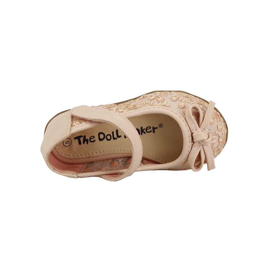 The Doll Maker Lace Flat Shoes - Women's Comfortable Ballet Flats for Casual Wear & Office Outfits