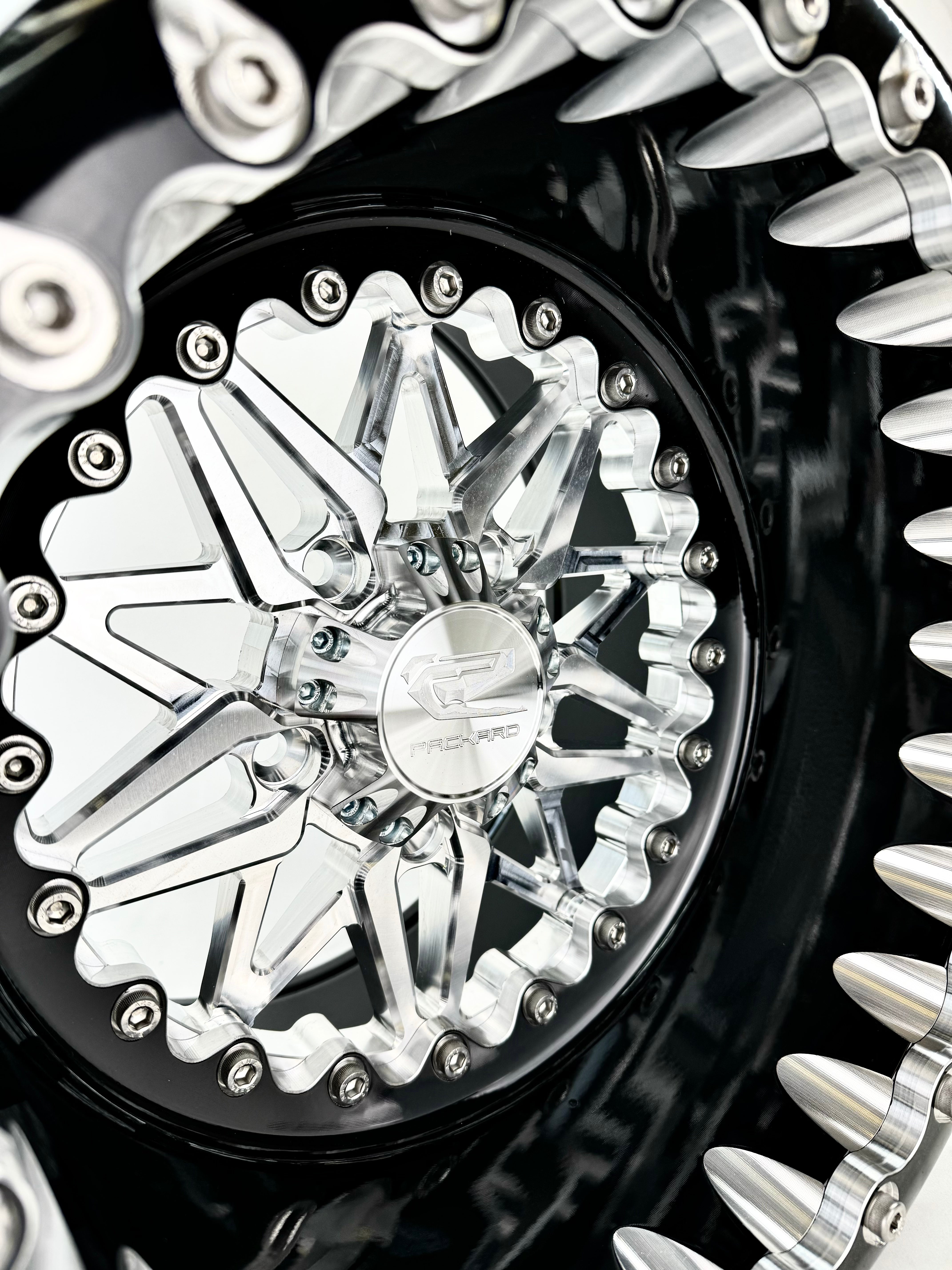 Impact FF Forged Beadlock Wheels - Silver for Polaris RZR Pro R 5x4.5 Bolt Pattern | Off-Road Racing & Trail Riding Accessories