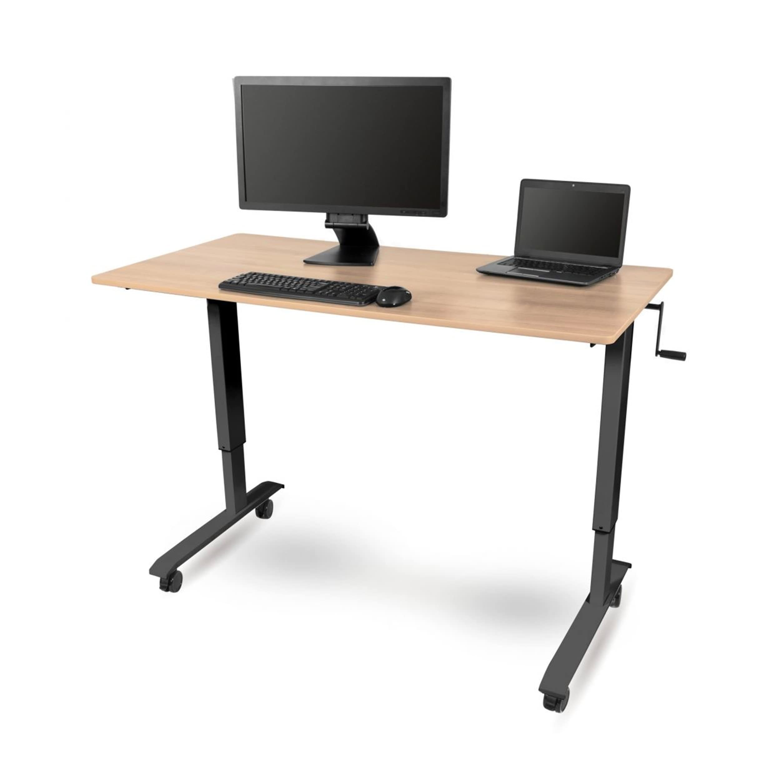 Adjustable Height Standing Desk with Crank - 60