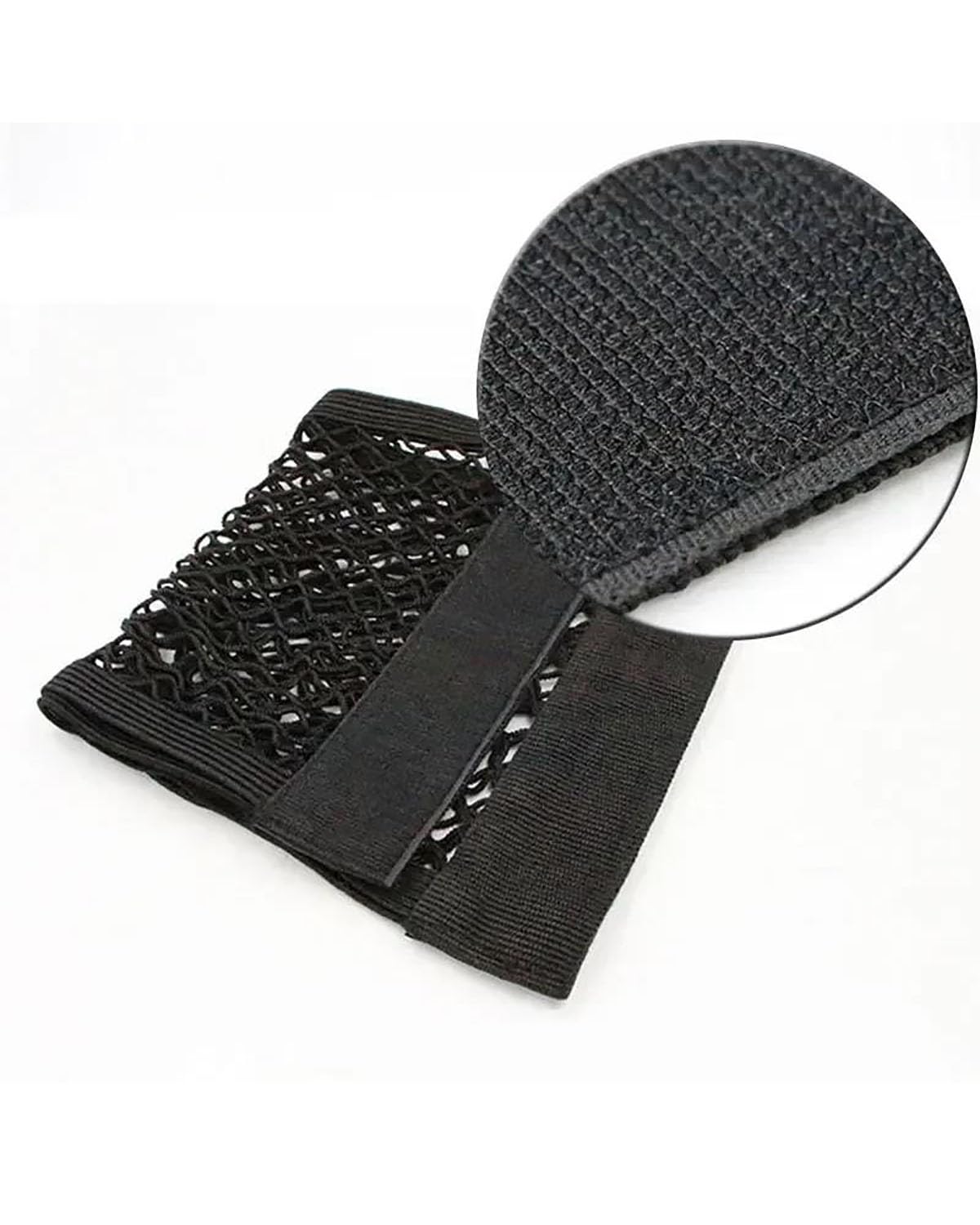 Car Cargo Net Organizer - Heavy Duty Elastic Trunk Storage Net with Magic Adhesive for Rear Seats & Vehicle Storage - Perfect for Road Trips, Grocery Hauling, and SUV Organization