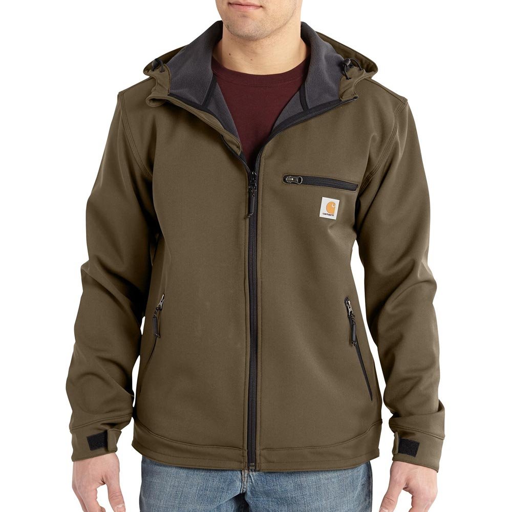 Carhartt Men's Big & Tall Crowley Hooded Jacket - Water-Resistant Work Jacket for Outdoor & Construction Use