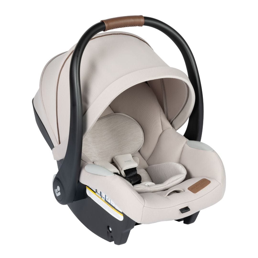 Maxi Cosi Mico Luxe Infant Car Seat with Vegan Leather Grip - Premium Baby Safety Car Seat for Newborns - Perfect for Travel, Shopping & Family Outings