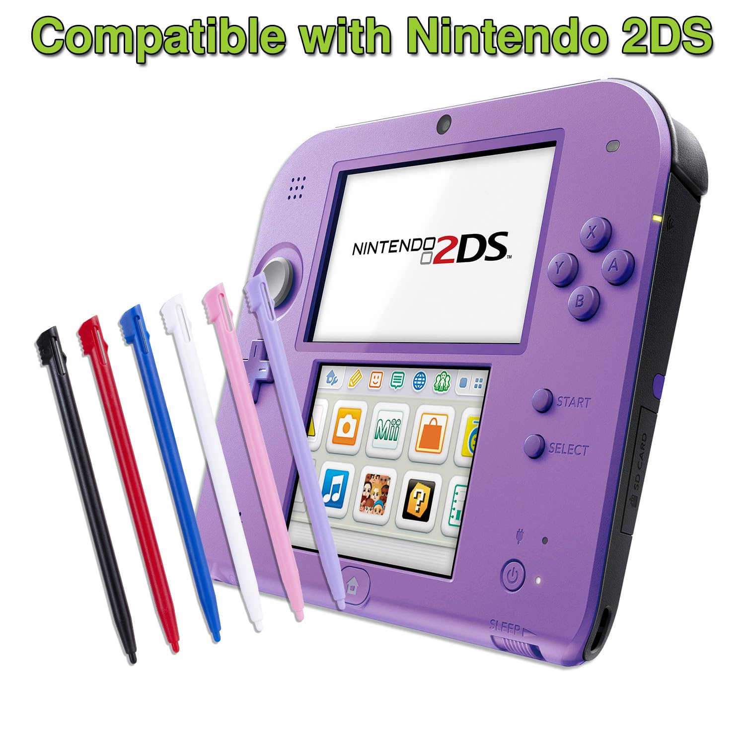 10 Pack Colorful Nintendo 2DS Stylus Pens - Replacement Stylus for Original 2DS Console & Games - 10 Vibrant Colors - Perfect for Gaming, Drawing & Touch Screen Navigation