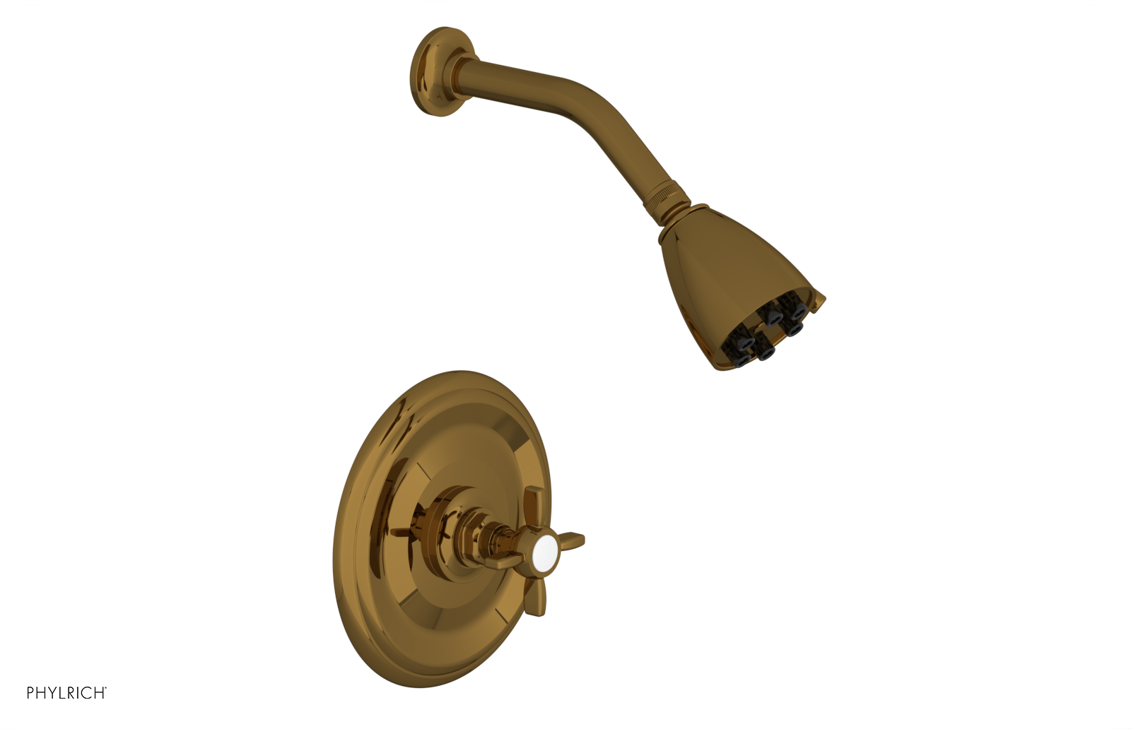 Jamestown Pressure Balance Shower Set with Cross Handle - 165 Series 21 - Perfect for Modern Bathrooms & Spa-Like Shower Experience