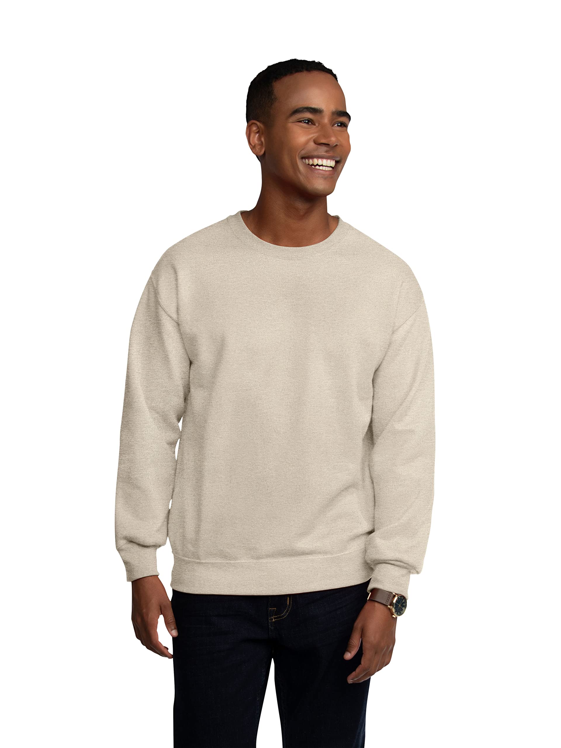 Fruit of the Loom Men's Moisture Wicking Eversoft Fleece Sweatshirt - Soft Comfort Pullover for Workouts, Running & Casual Wear | Breathable & Lightweight Activewear