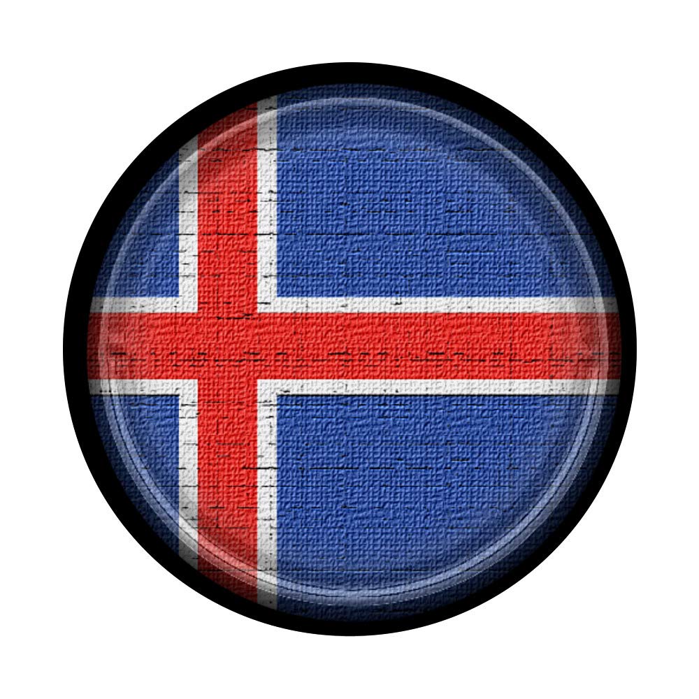 Icelandic Flag PopSockets Phone Grip & Stand - Expandable Phone Holder for iPhone, Samsung & Tablets - Perfect for Travel, Photography & Everyday Use
