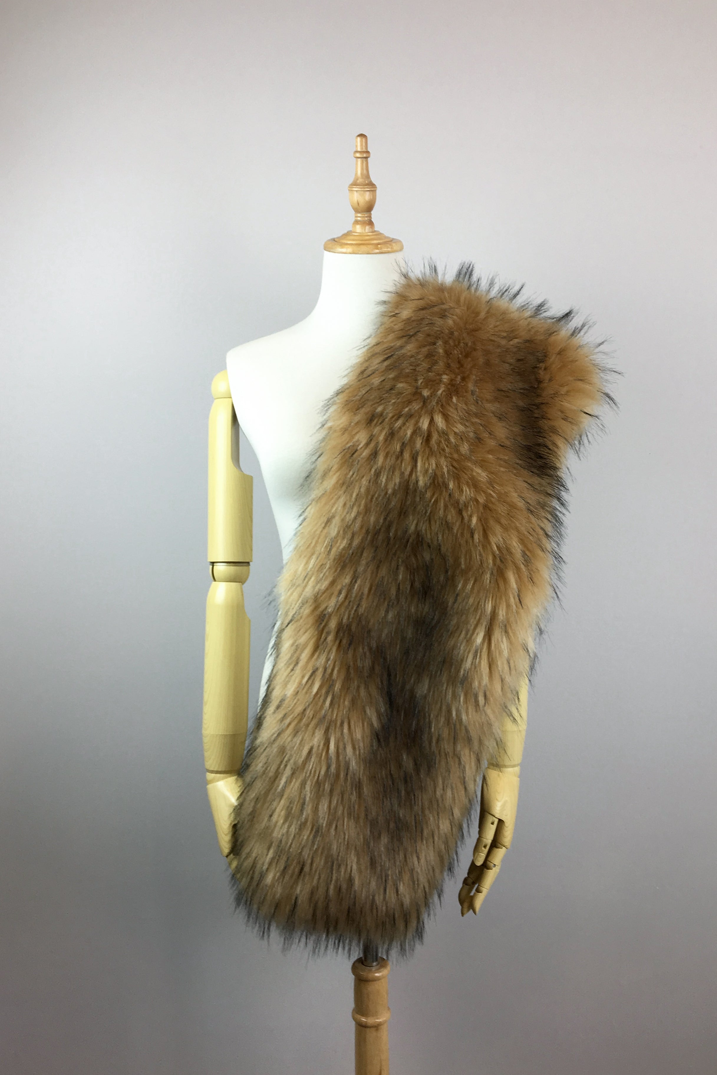 Luxury Brown Fur Shawl Wrap - Soft & Warm Winter Fashion Accessory for Women - Perfect for Parties, Weddings & Cold Weather Outfits