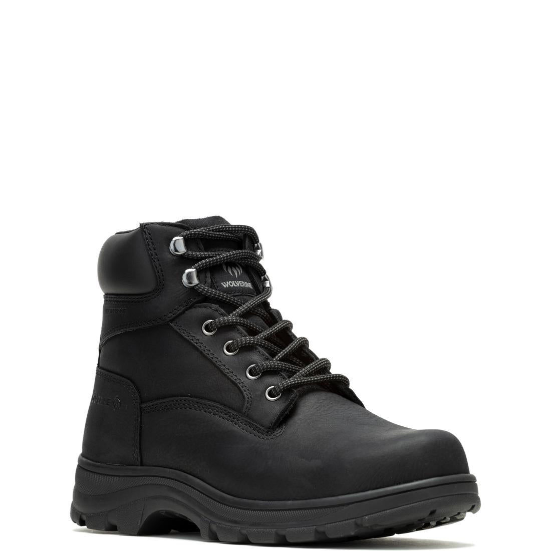 Carlsbad Waterproof Soft Toe Work Boots for Men - Black Safety Shoes for Construction, Hiking & Outdoor Work - Slip Resistant & Comfortable Work Footwear