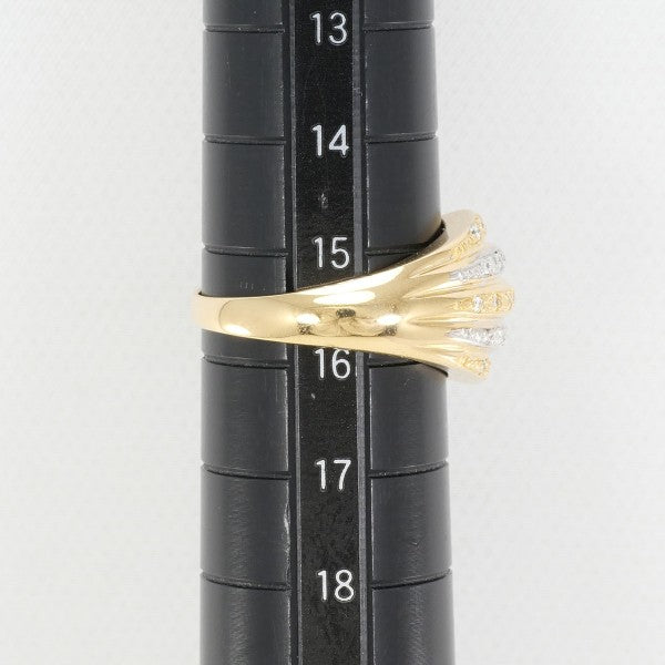 18K Yellow Gold & White Gold Diamond Ring for Women - Elegant Wedding, Engagement, Anniversary Gift - Perfect for Proposals, Bridal Jewelry & Special Occasions