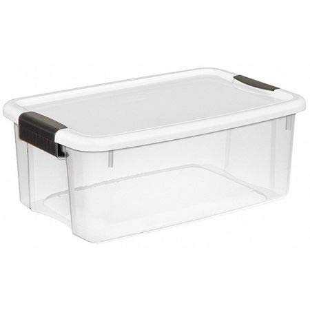 Sterilite 18 Quart Clear Ultra Latch Storage Organizer Container Box (24 Pack) - Perfect for Home Organization, Pantry Storage, and Office Supplies - Stackable Plastic Bins for Closet, Garage, and Kids' Toys