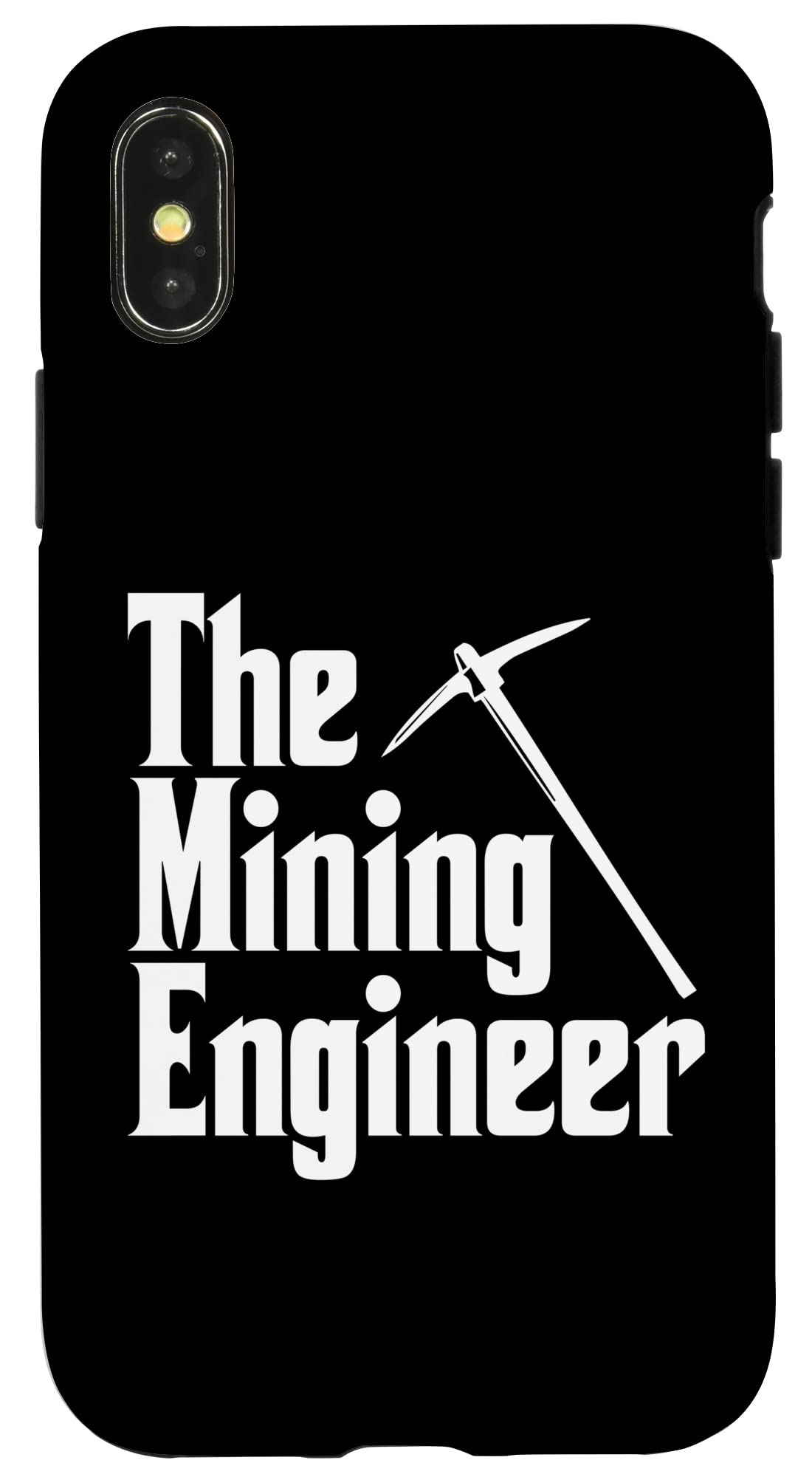 iPhone X/XS Mining Engineer Pickaxe Engineering Miner Phone Case - Perfect for Mining Enthusiasts & Engineers