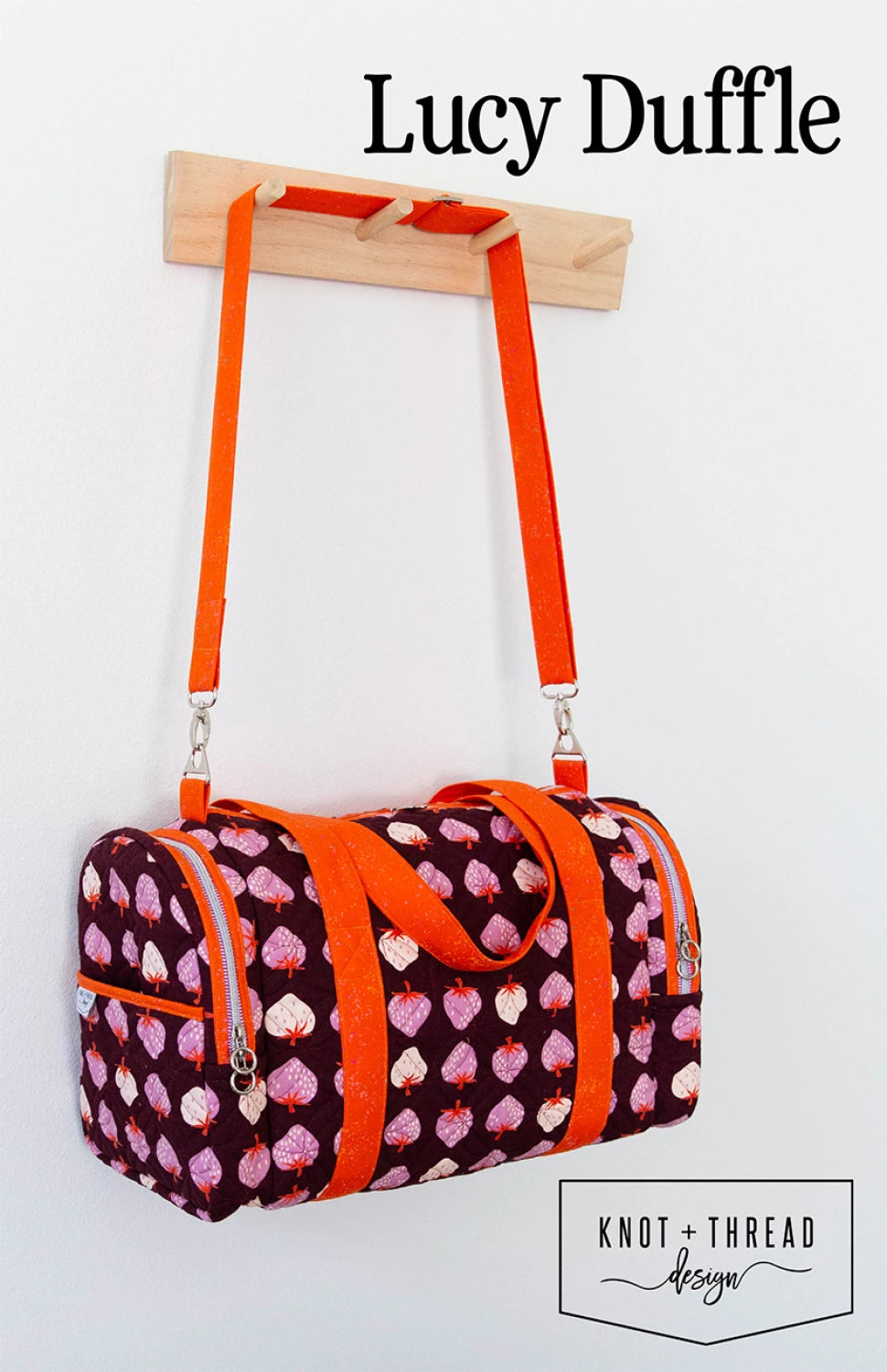 Lucy Duffle Bag Pattern - Premium Canvas Travel Duffel Bag with Adjustable Shoulder Strap - Perfect for Gym, Travel, and Weekend Getaways