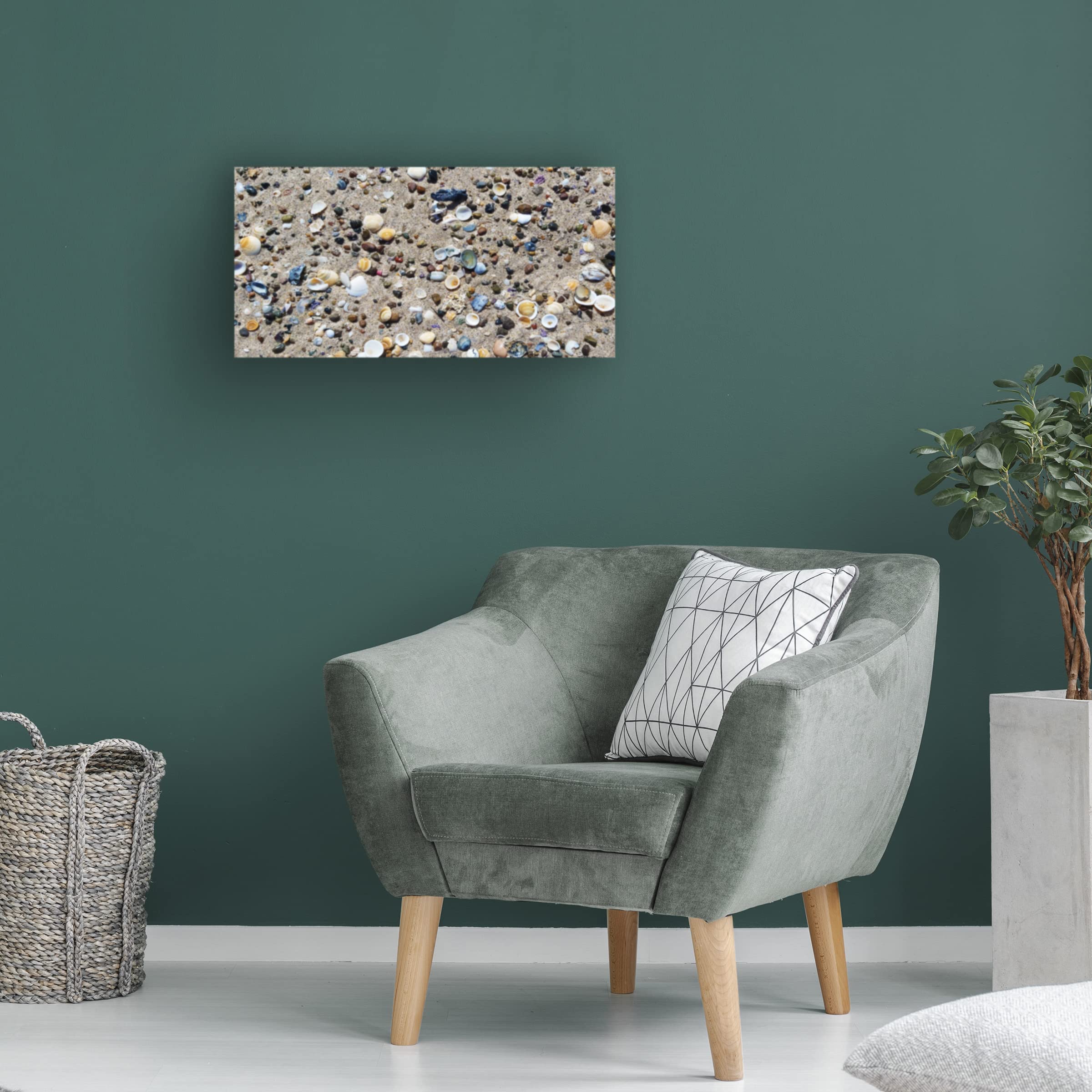 Trademark Fine Art 'Shelly Beach' Canvas Wall Art by Beata Czyzowska - Coastal Home Decor for Living Room & Bedroom