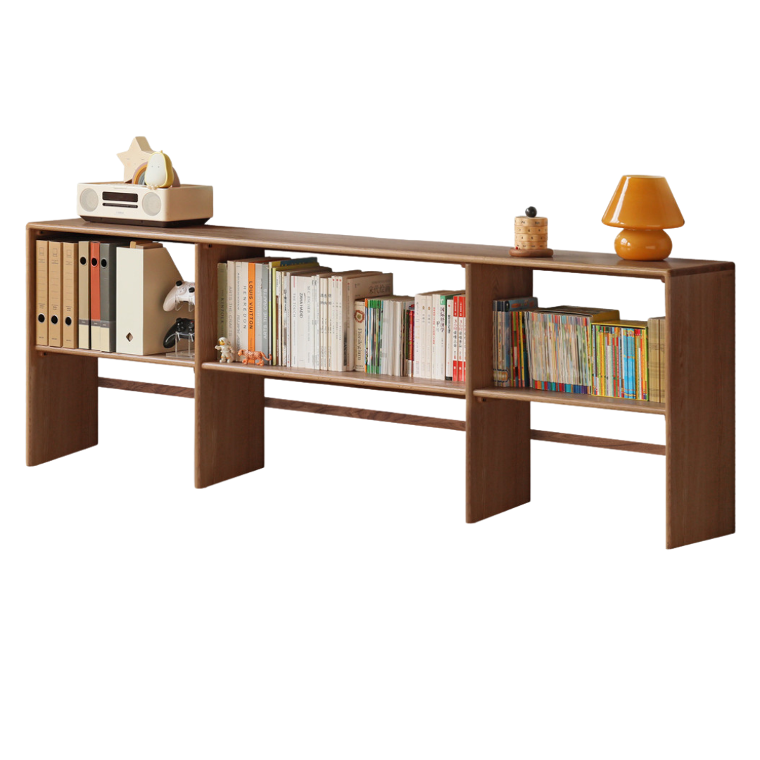 Modern Oak Solid Wood TV Stand with Storage - Minimalist Design for Living Room, Kids Toy Organizer & Media Console - Perfect for Home Entertainment & Playroom Organization