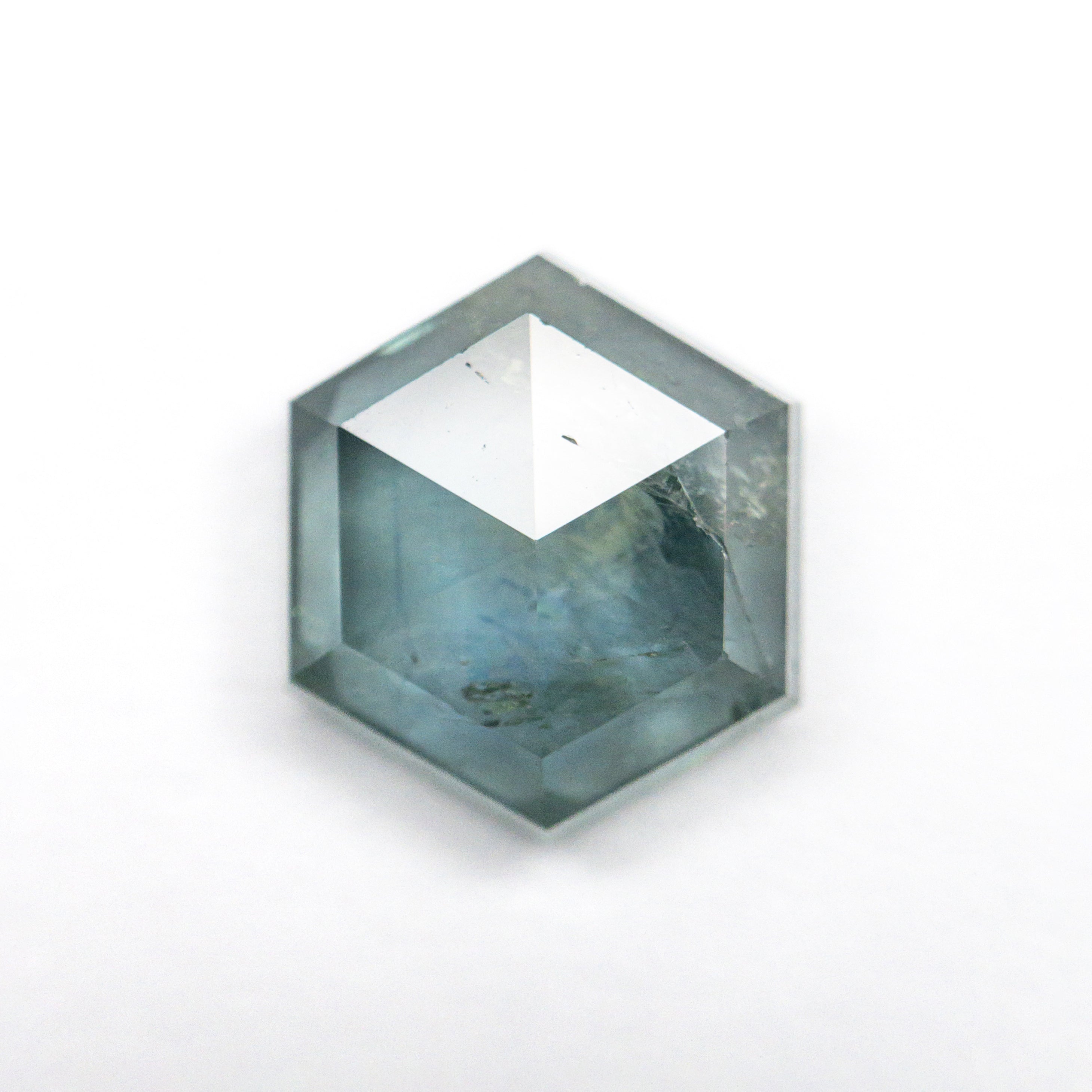 3.11ct Hexagon Rose Cut Sapphire - 9.15x7.86x3.98mm Natural Gemstone for Jewelry Making, Engagement Rings & Unique Gifts
