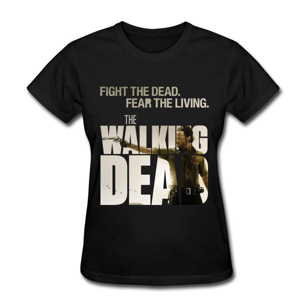 The Walking Dead Women's Black Graphic T-Shirt | Officially Licensed Merchandise | Perfect for Cosplay, Halloween & Fan Gifts