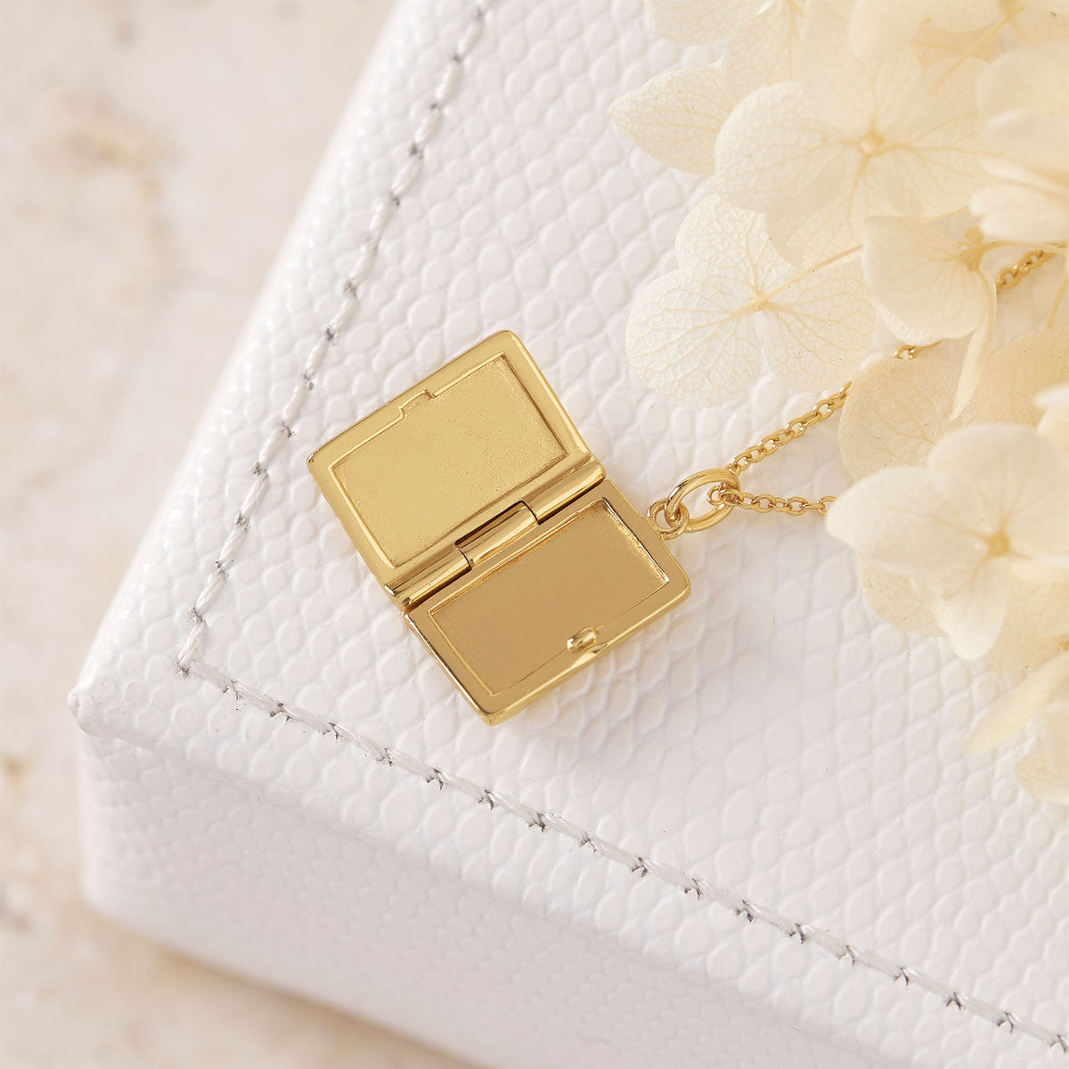 Gold Tarot Locket Necklace - Mystical Jewelry for Spiritual Protection & Fashion | Perfect for Witches, Pagans & Crystal Lovers