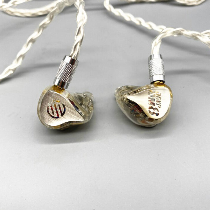 BGVP DM8 High-Fidelity In-Ear Monitors with Detachable Cable - Professional Studio Earphones for Musicians, Audiophiles & Gamers - Perfect for Recording, Mixing & Immersive Gaming Experience