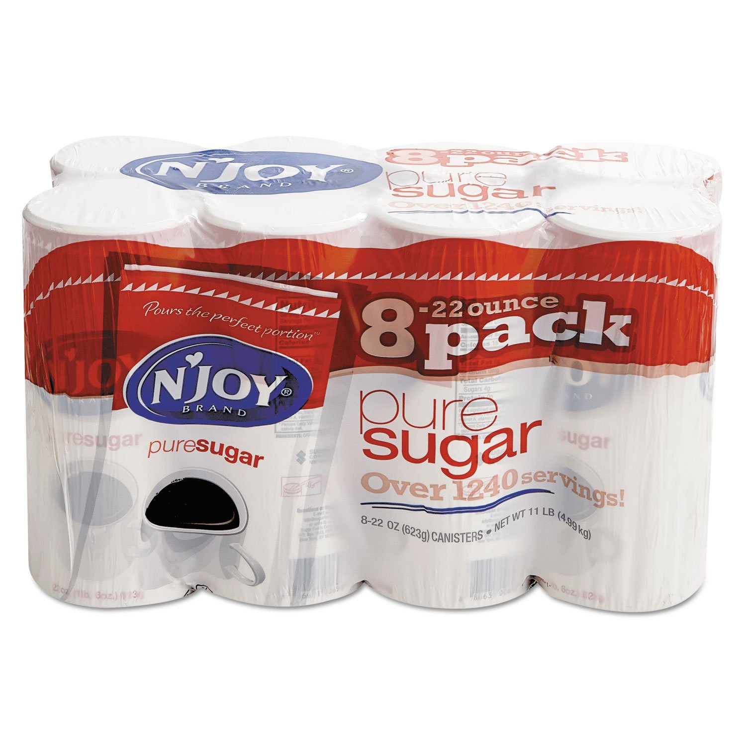Pure Sugar Cane 22oz (Pack of 8) - Natural Sweetener for Coffee, Tea, Baking & Cocktails | Premium Quality, Non-GMO, Vegan-Friendly