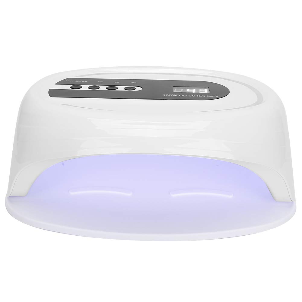UBERSWEET® 108W Professional LED Gel Nail Lamp - Fast Curing UV/LED Nail Dryer for Home & Salon Use - Perfect for Gel Polish, Acrylic Nails & Nail Art - Compact Design with Timer Function