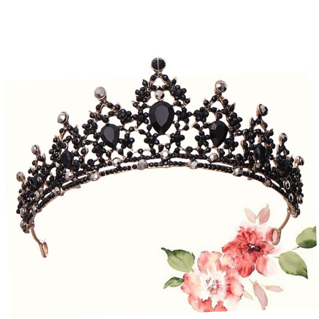 FOMIYES 3-Piece Rhinestone Wedding Tiara Set for Women - Bridal Headpiece, Baroque Crown & Hair Accessories for Bride, Fairy Princess Look - Perfect for Weddings, Prom, Pageants & Special Occasions