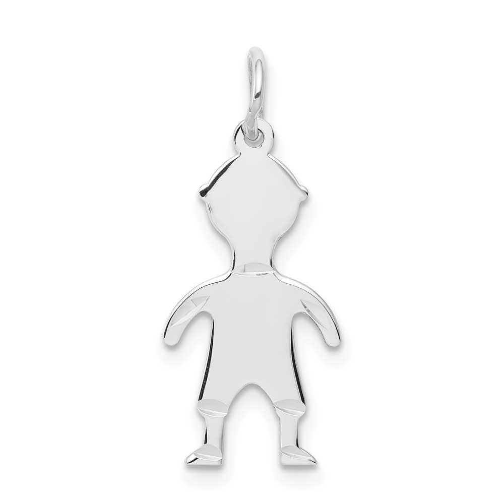 14K Gold Boys Charm Pendant - Elegant & Durable Jewelry for Gifts, Birthdays & Special Occasions | Perfect for Necklaces, Bracelets & Keepsakes